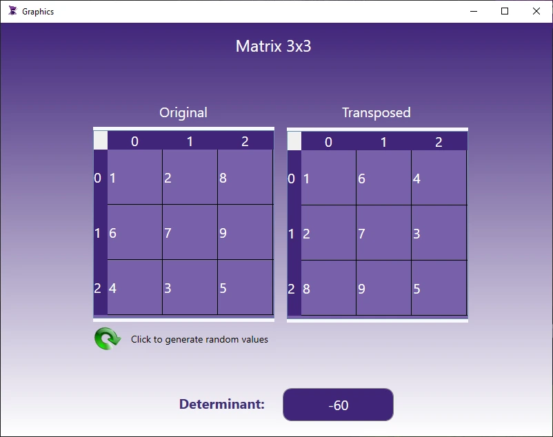 Matrix Demo — ADISRA SmartView screen