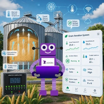 Grain Aeration Systems: Protecting Stored Grain Through Intelligent Monitoring and Control